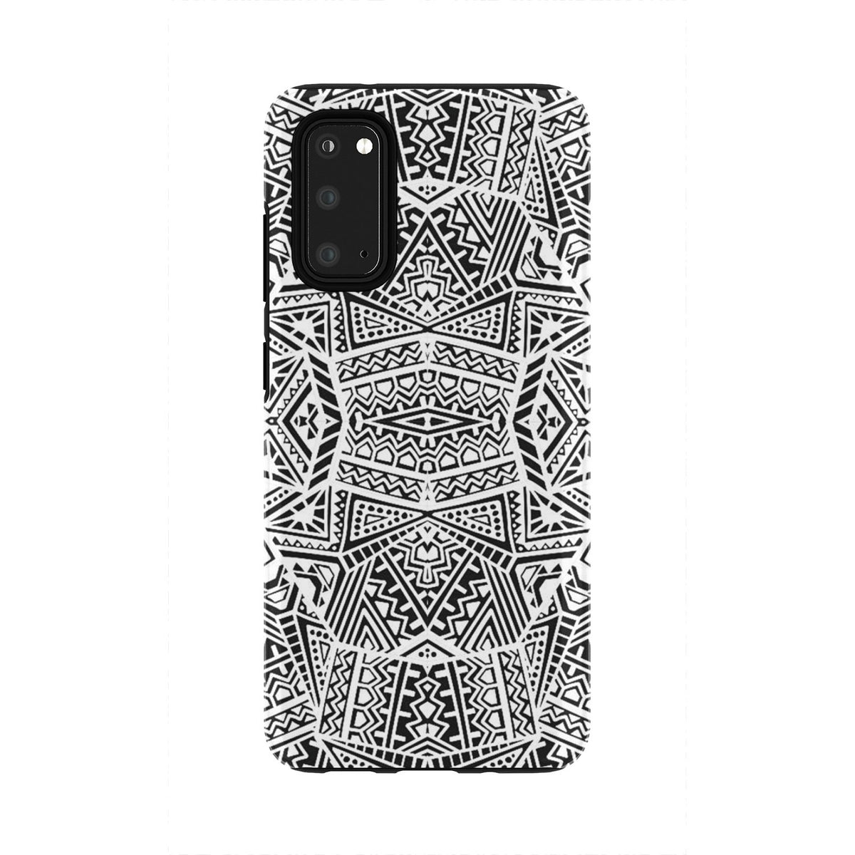 Polynesian Tough Case White And Black Samsung Galaxy S20 - Polynesian Pride