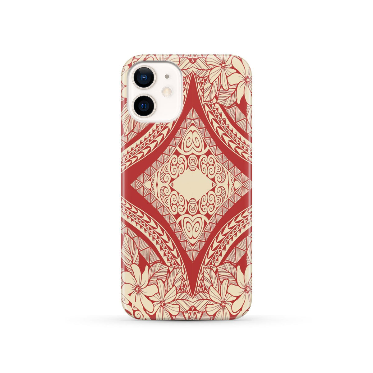 Polynesian Phone Case Red And Yellow iPhone 12 - Polynesian Pride