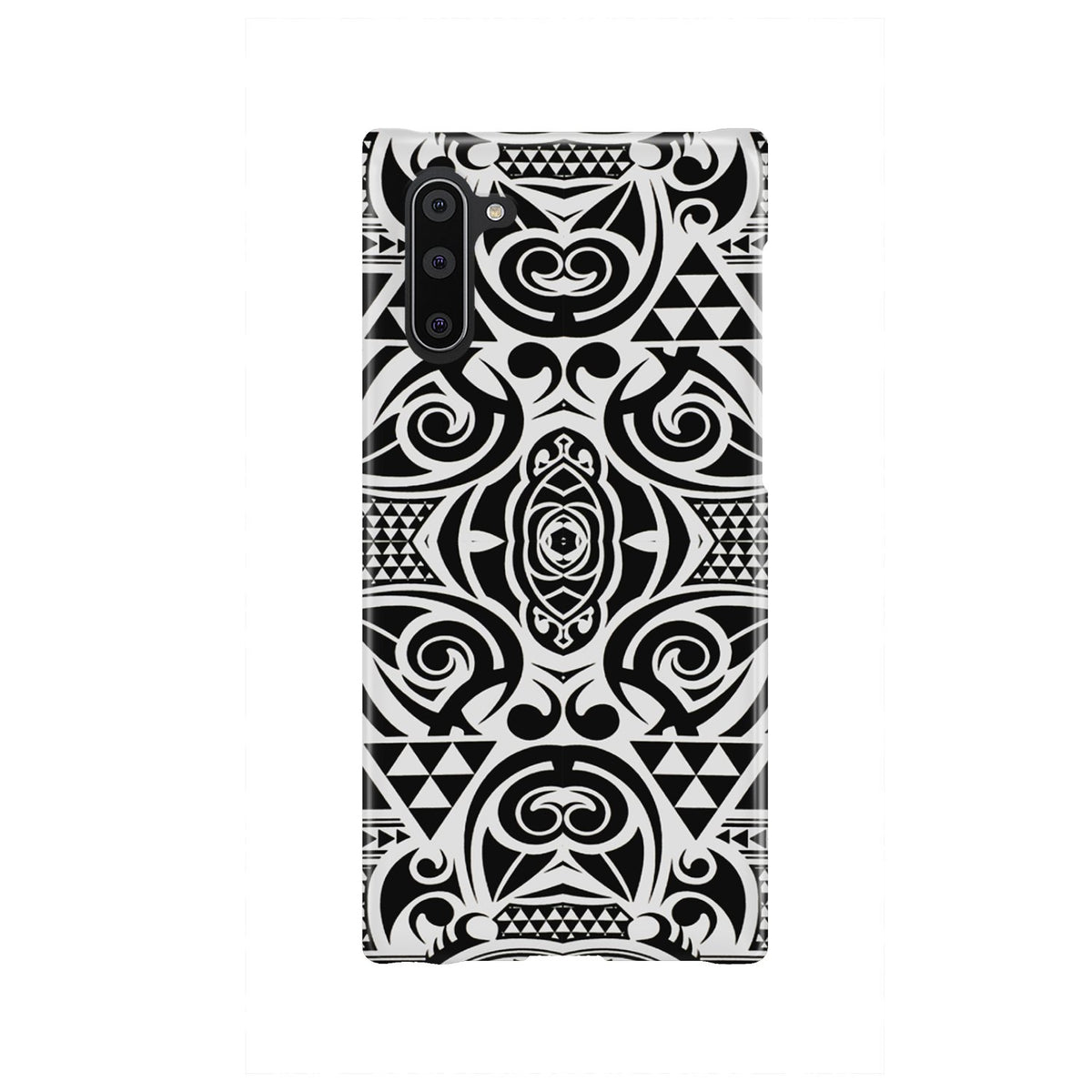 Polynesian Tribal Phone Case Black White Samsung Galaxy Note 10 - Polynesian Pride