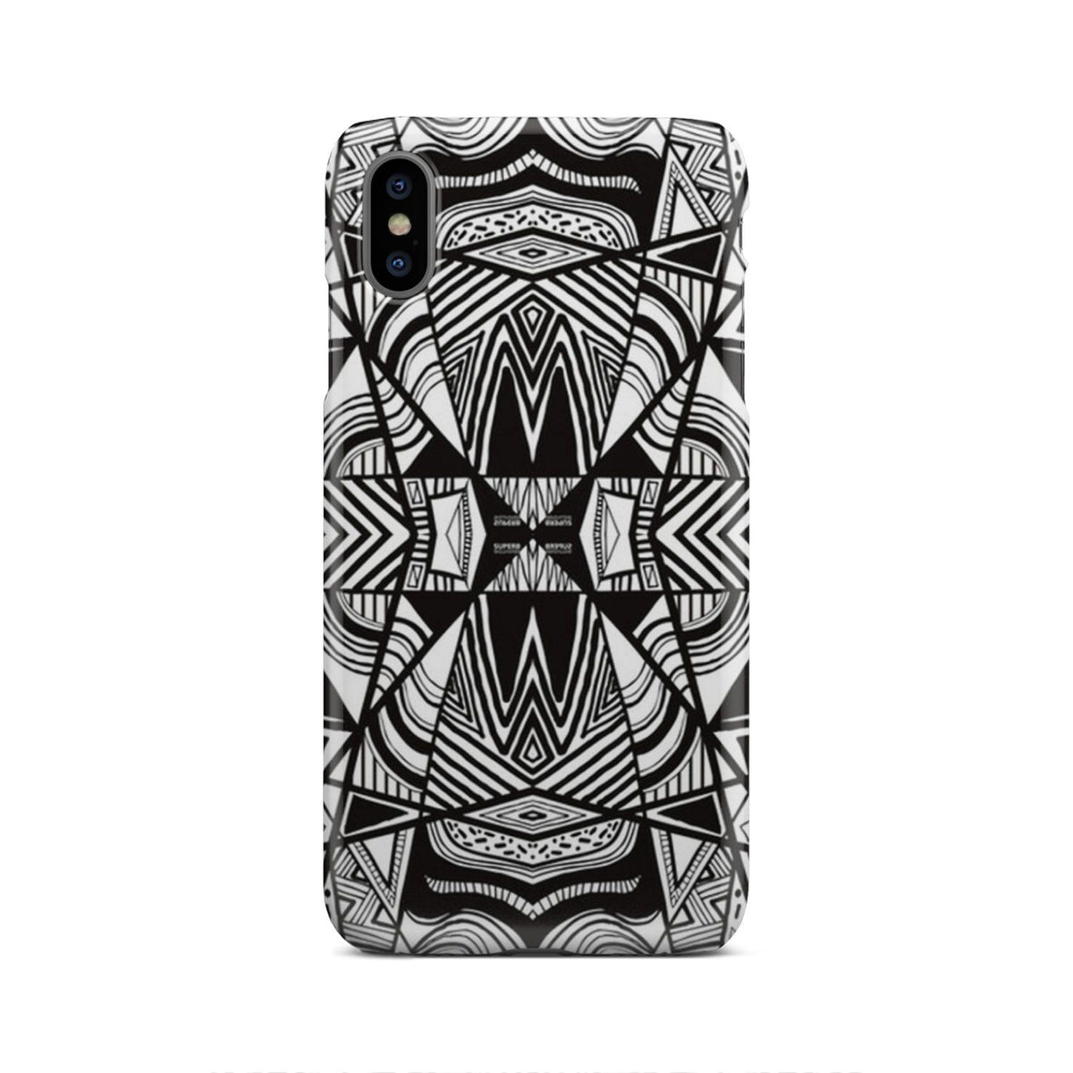 Polynesian Tribal Phone Case White And Black iPhone Xs Max - Polynesian Pride