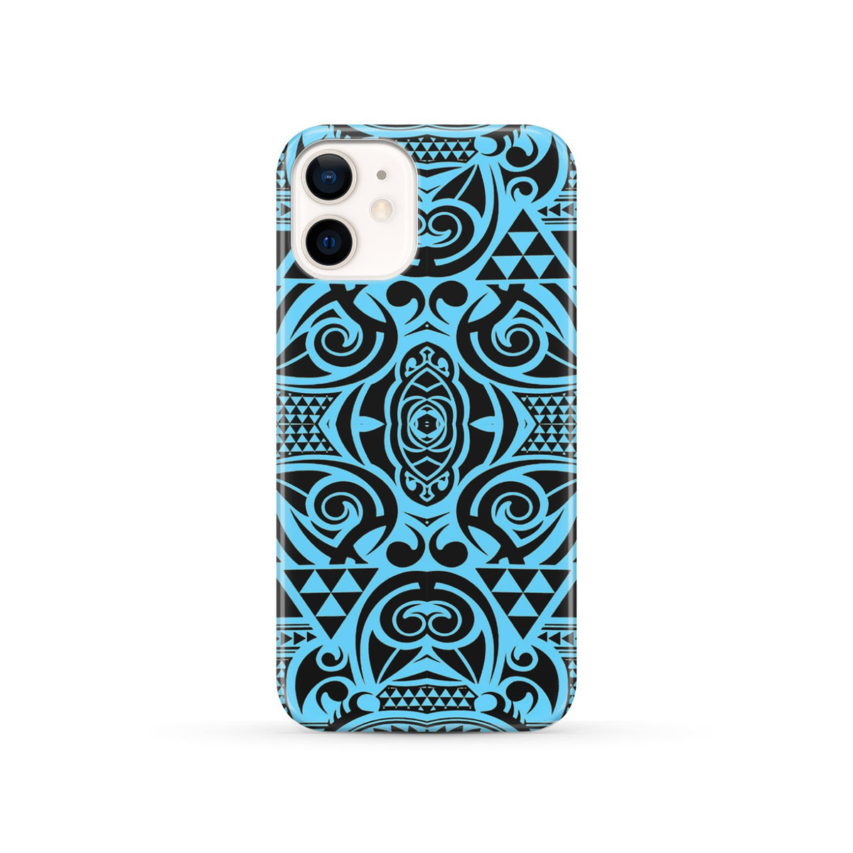 Polynesian Phone Case Grown Blue White iPhone 12 - Polynesian Pride