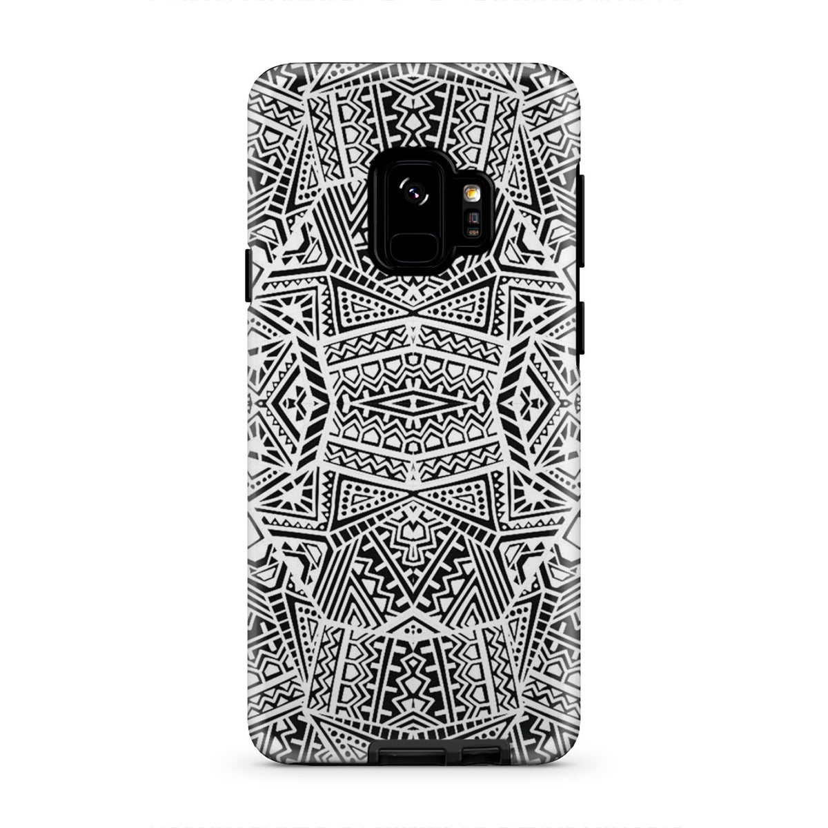 Polynesian Tough Case White And Black Samsung Galaxy S9 - Polynesian Pride