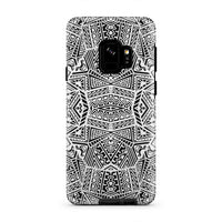 Polynesian Tough Case White And Black Samsung Galaxy S9 - Polynesian Pride