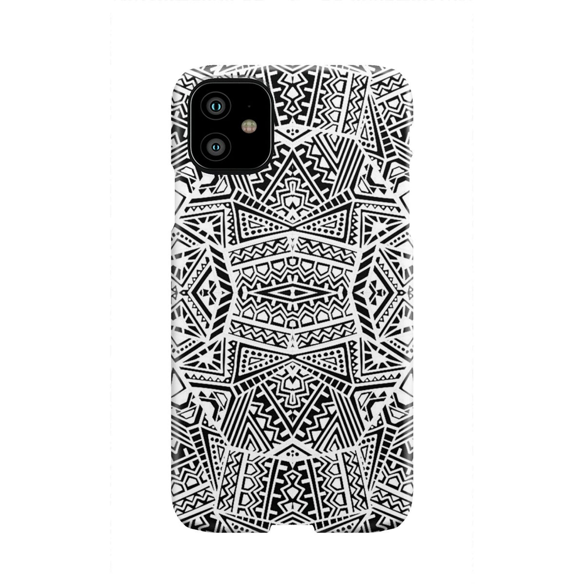 Polynesian Phone Case White And Black iPhone 11 - Polynesian Pride