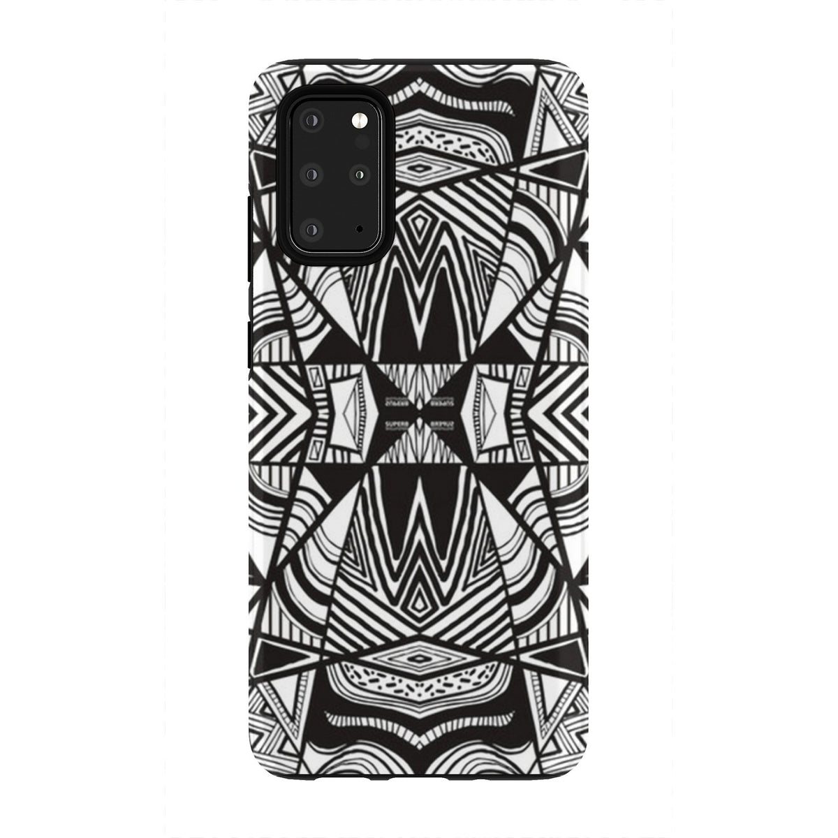 Polynesian Tribal Tough Case White And Black Samsung Galaxy S20 Plus - Polynesian Pride