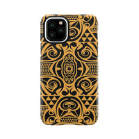 Polynesian Tough Case Yellow Black iPhone 11 Pro - Polynesian Pride