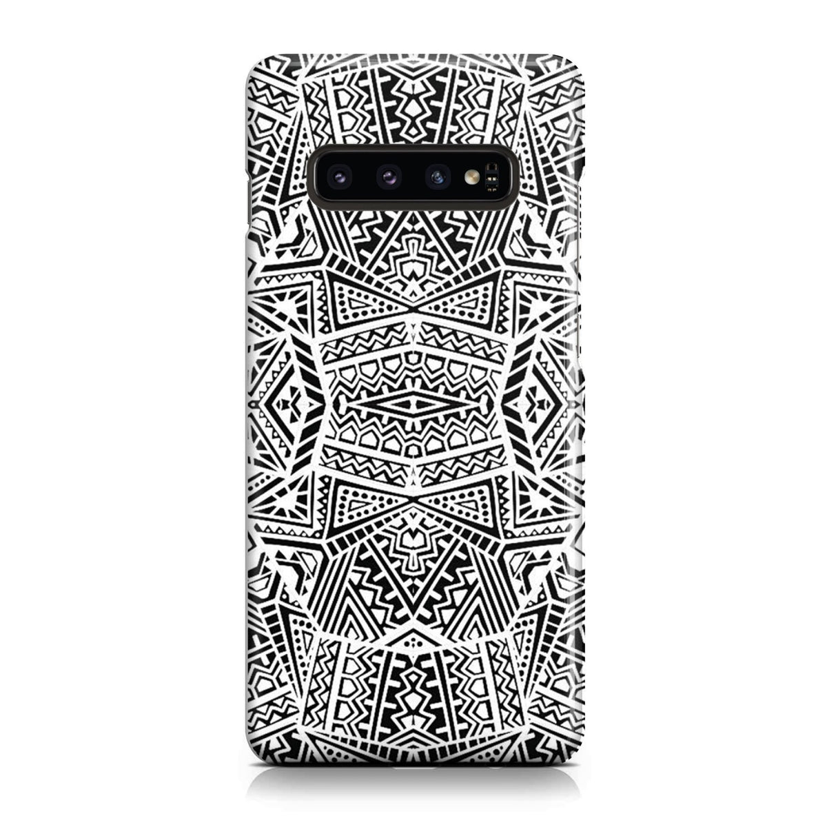 Polynesian Phone Case White And Black Samsung Galaxy S10 Plus - Polynesian Pride