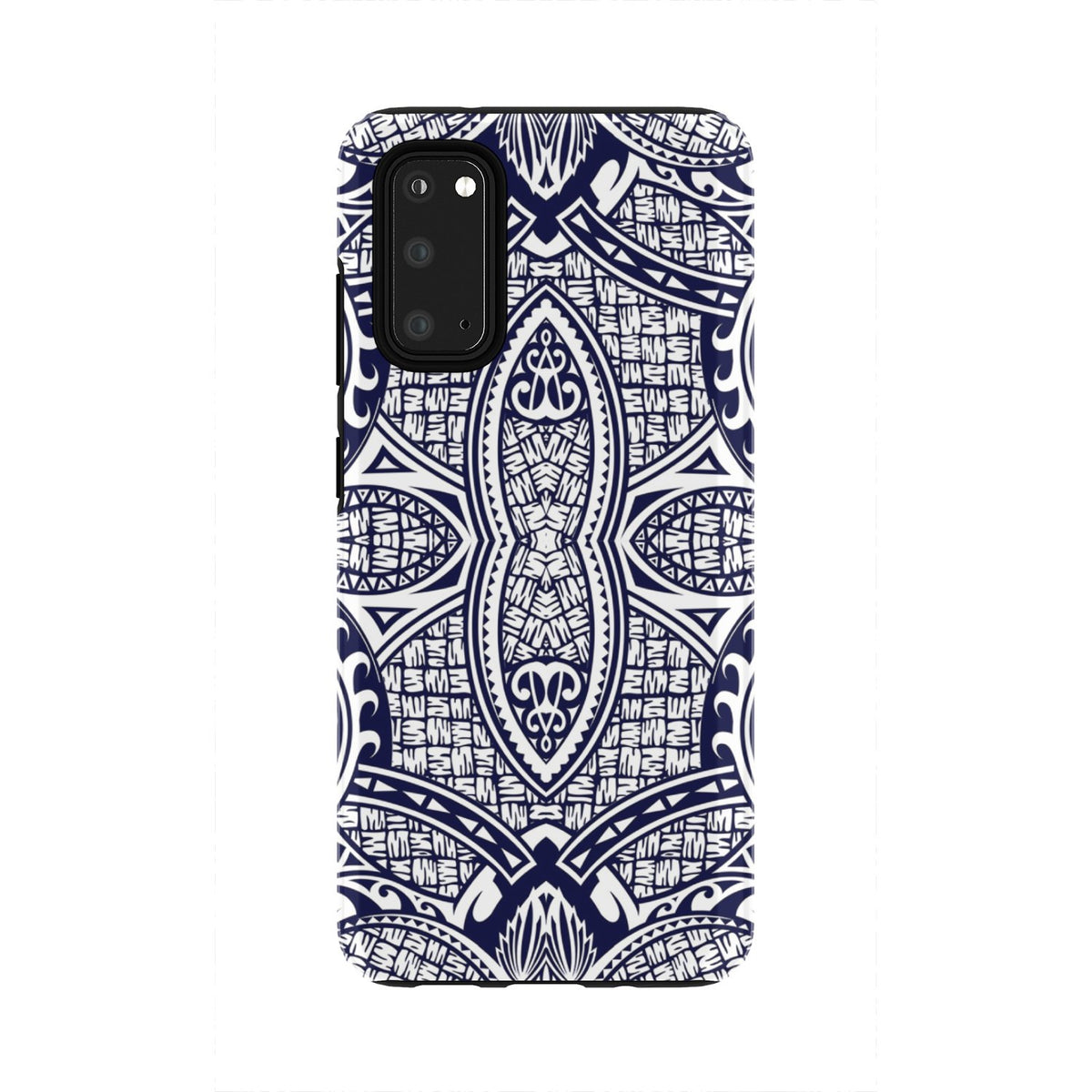 Polynesian Tough Case Blue And White Samsung Galaxy S20 - Polynesian Pride