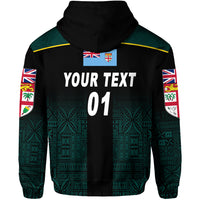 Custom Fiji Lomaiviti Rugby Hoodie Simple Vibes, Custom Text and Number LT8 - Polynesian Pride