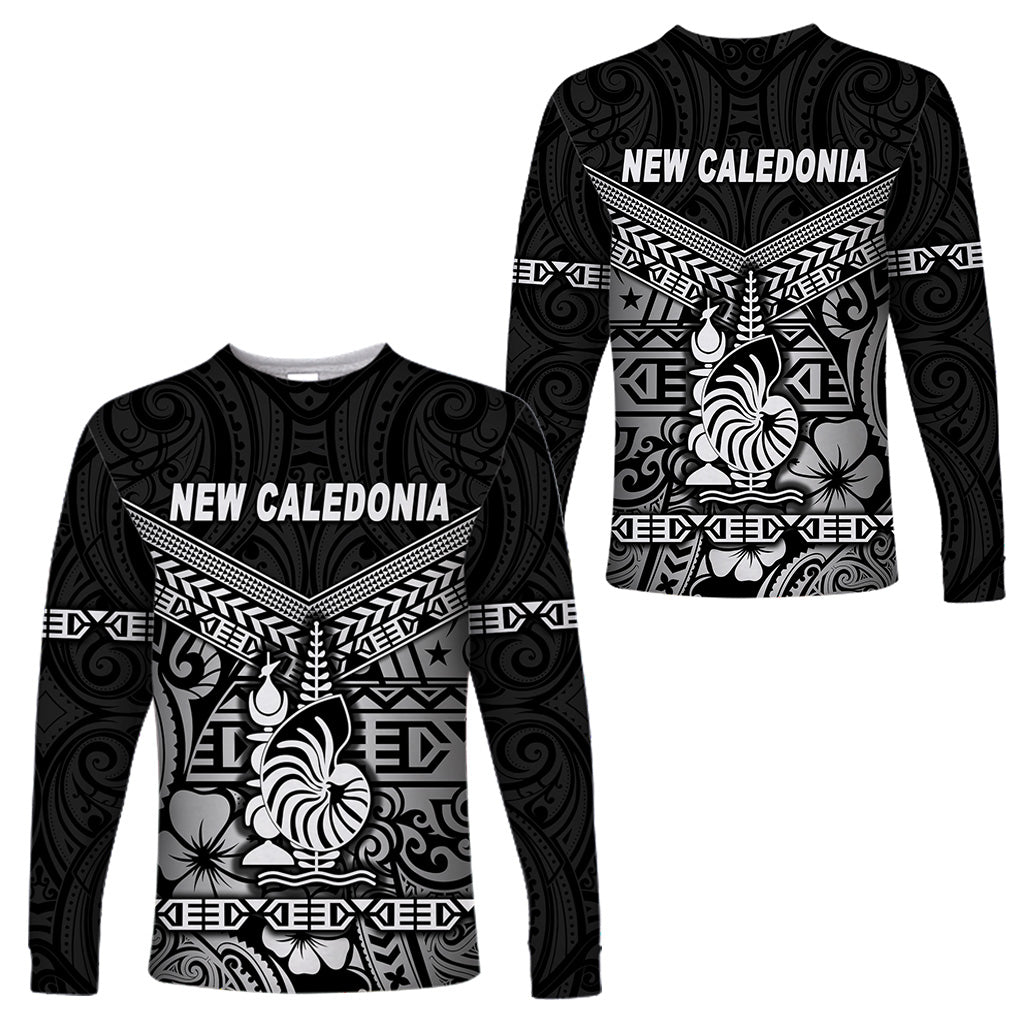 New Caledonia Long Sleeve Shirts Simple Style - Black LT8 Unisex Black - Polynesian Pride