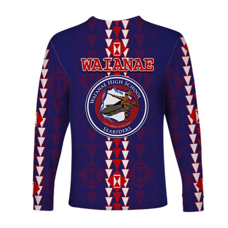 Hawaii - Waianae High Mix Kakau Long Sleeve Shirts LT6 - Polynesian Pride