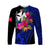 Wallis and Futuna Long Sleeve Shirts Hibiscus Blue No.1 Color LT6 Unisex Blue - Polynesian Pride