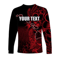 (Custom Personalised) Hawaiian Islands Long Sleeve Shirts The Big Island LT6 - Polynesian Pride