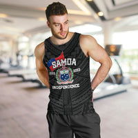 Samoa Independence Men Tank Top 2023 Black Style LT6 - Polynesian Pride