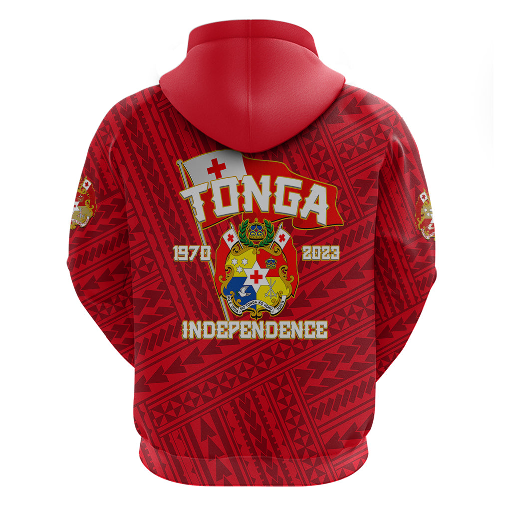 Tonga Independence Hoodie 2023 Red Style LT6 - Polynesian Pride