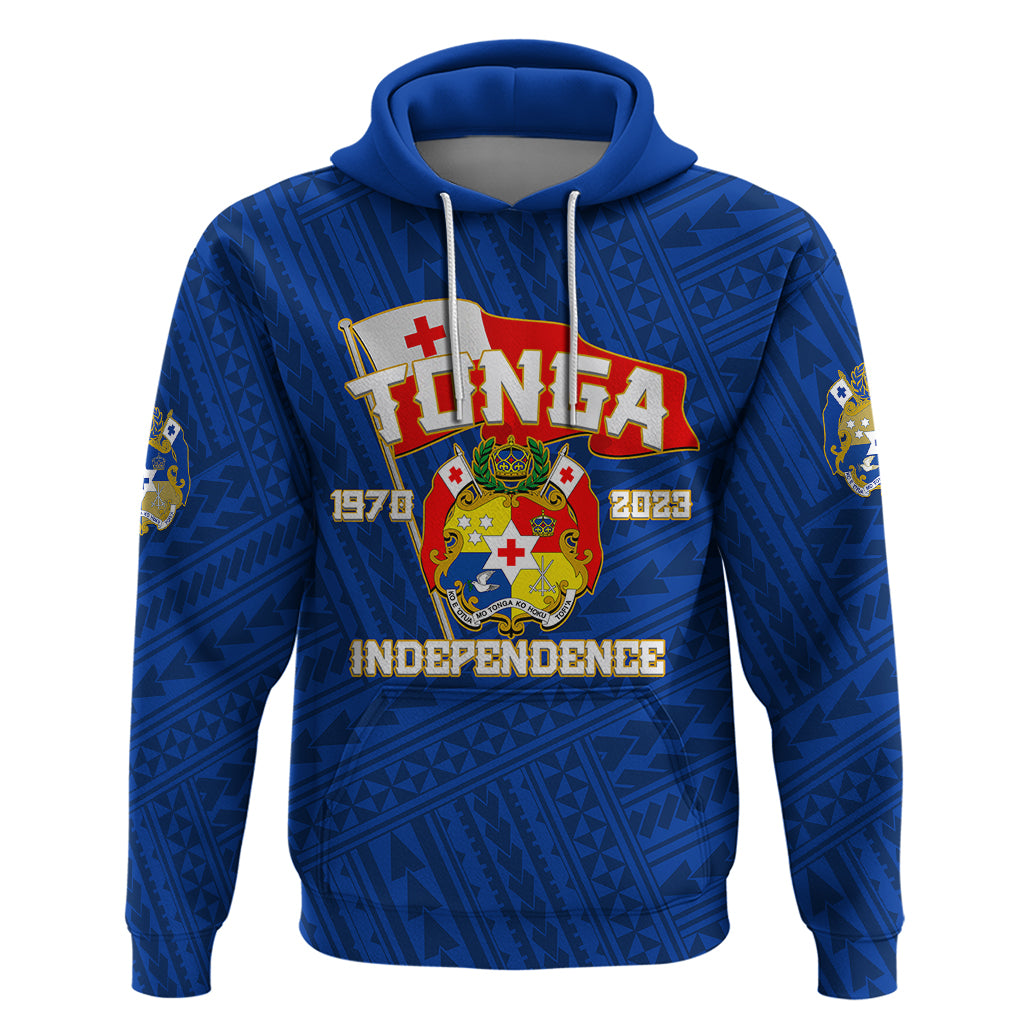 Tonga Independence Hoodie 2023 Blue Style LT6 - Polynesian Pride