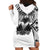 (Custom Personalised) Haiti Hoodie Dress Polynesian Neg Maron White Style LT6 - Polynesian Pride