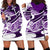 Polynesian Tribal Hoodie Dress Purple LT6 Purple - Polynesian Pride