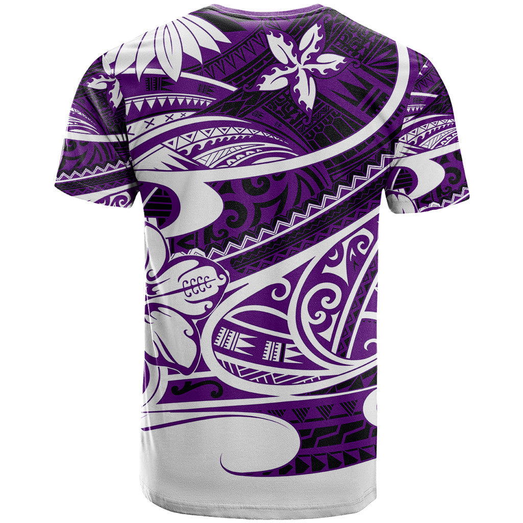 Polynesian Tribal T Shirt Purple LT6 - Polynesian Pride