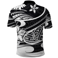 Polynesian Tribal Polo Shirt Black LT6 - Polynesian Pride