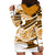 Polynesian Tribal Hoodie Dress Gold LT6 - Polynesian Pride