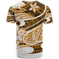 Polynesian Tribal T Shirt Gold LT6 - Polynesian Pride