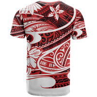 Polynesian Tribal T Shirt Red LT6 - Polynesian Pride