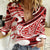 Polynesian Tribal Women Casual Shirt Red LT6 Female Red - Polynesian Pride