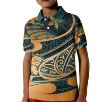 Polynesian Tribal Kid Polo Shirt LT6 Kid Green - Polynesian Pride