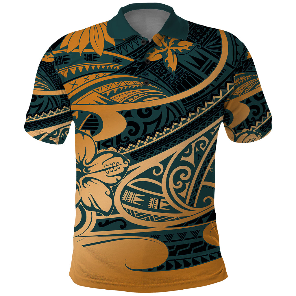 Polynesian Tribal Polo Shirt LT6 Green - Polynesian Pride