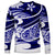 Polynesian Tribal Long Sleeve Shirt Blue LT6 - Polynesian Pride