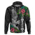 Hawaii Kakau Hoodie Mix Sharks Polynesian Hibiscus LT6 - Polynesian Pride