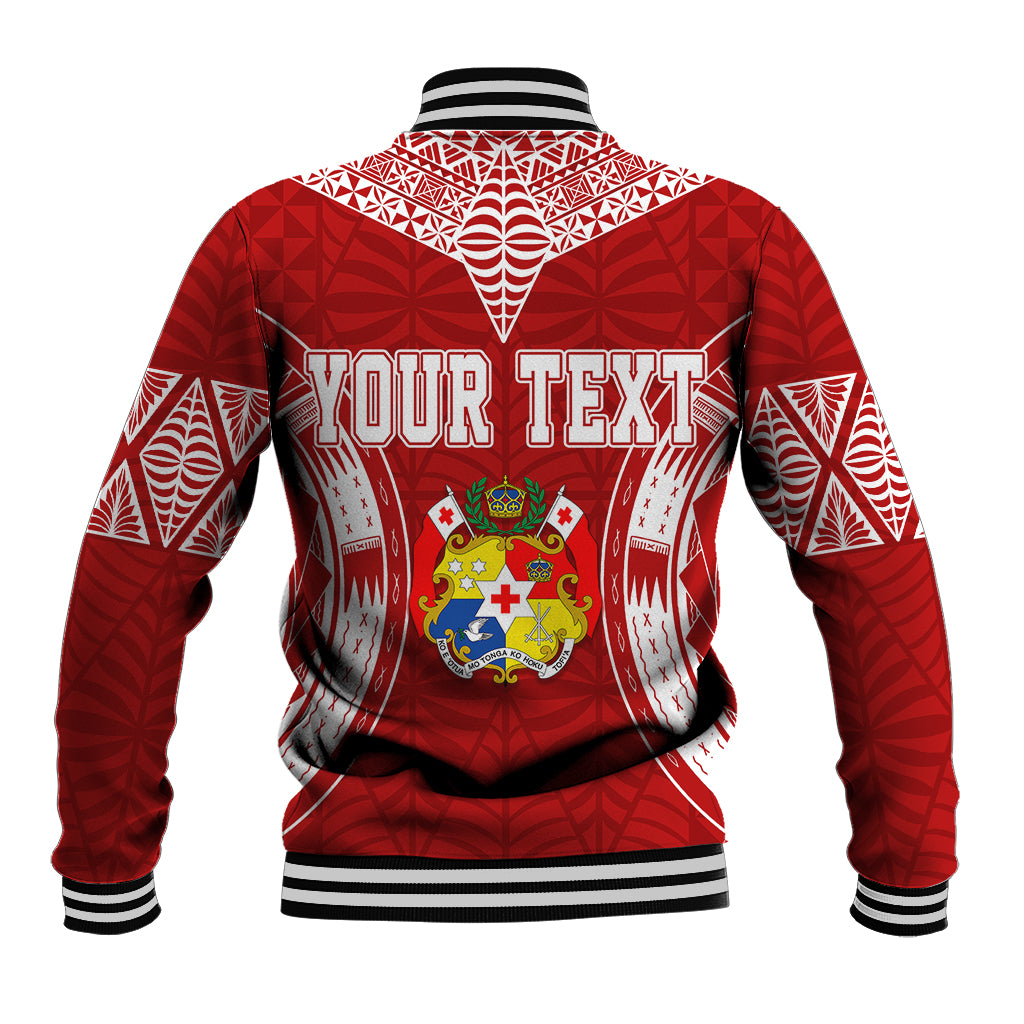 Personalised Tonga Independence Day Baseball Jacket Kupesi Pattern Mix Style LT7 - Polynesian Pride