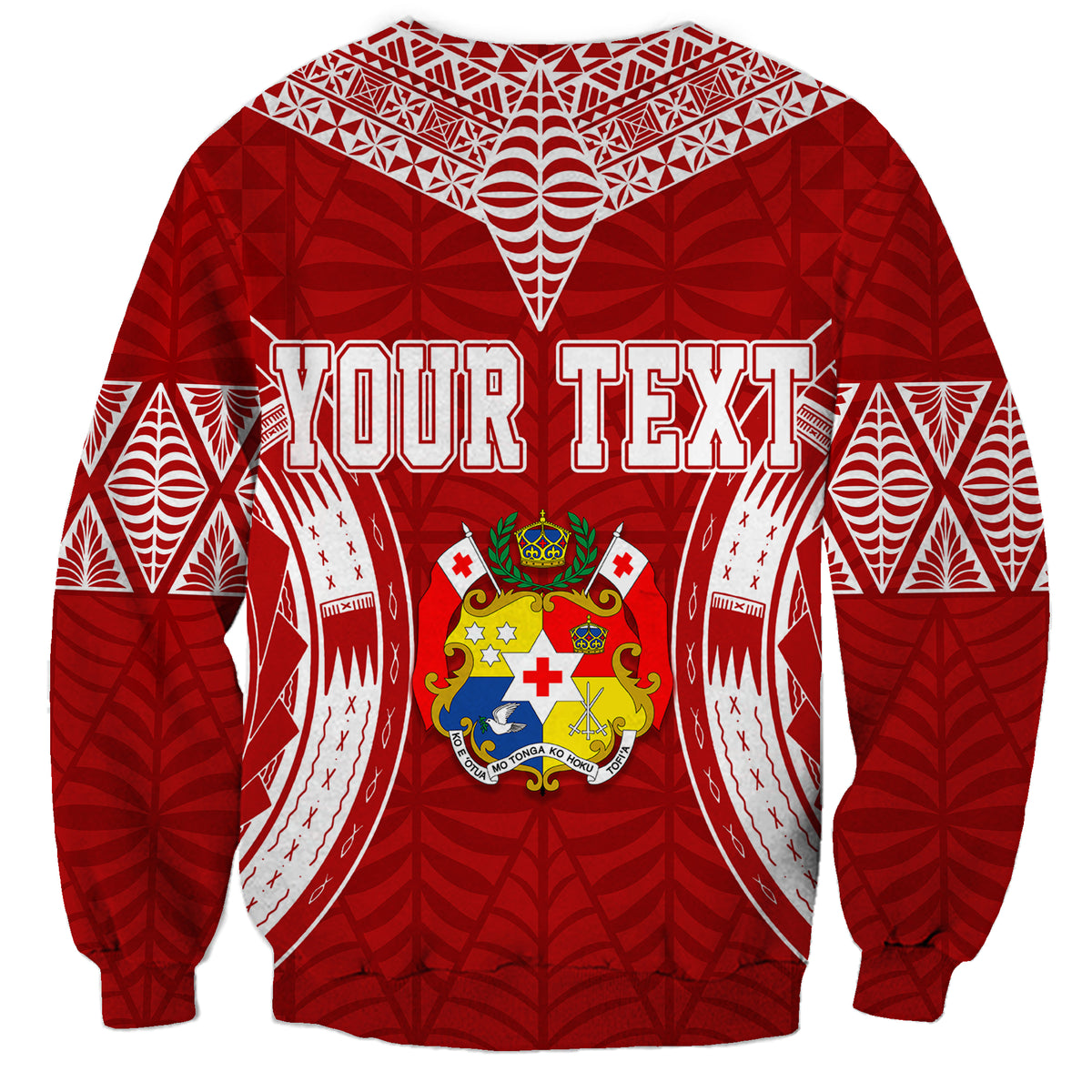 Personalised Tonga Independence Day Sweatshirt Kupesi Pattern Mix Style LT7 - Polynesian Pride