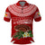 Custom Tonga Independence Day Polo Shirt Kumete Kava Bowl With Plumeria LT7 Red - Polynesian Pride