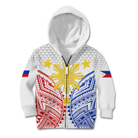 Personalised Philippines Independence Day Kid Hoodie Tribal Sun and Stars Ver 01 LT7 - Polynesian Pride