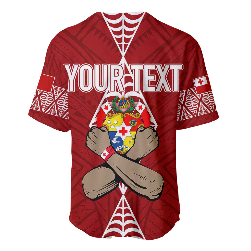 Personalised Tonga Rugby Baseball Jersey Mate Ma'a Tonga Independence Day LT7 - Polynesian Pride