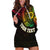 Personalised Vanuatu Hoodie Dress Turtle Chest Tattoo Flag Color LT7 - Polynesian Pride