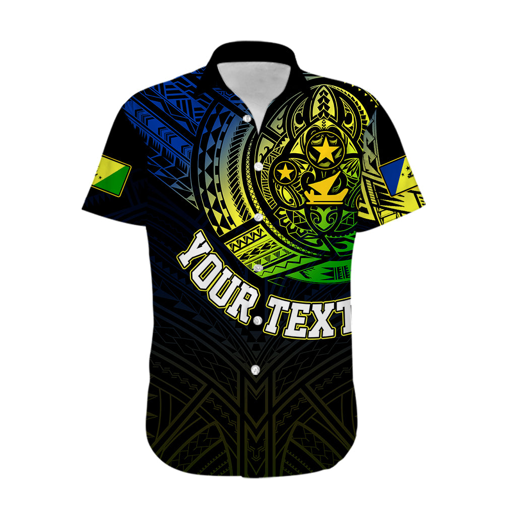 Personalised Vanuatu Hawaiian Shirt Turtle Chest Tattoo Flag Color - Malampa LT7 - Polynesian Pride