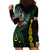 Personalised Vanuatu Hoodie Dress Turtle Chest Tattoo Flag Color - Penama LT7 - Polynesian Pride