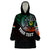 Personalised Vanuatu Wearable Blanket Hoodie Turtle Chest Tattoo Flag Color - Penama LT7 One Size Black - Polynesian Pride