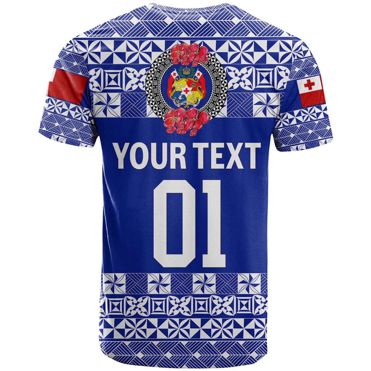 Custom Tonga Emancipation Day T Shirt Independence Day Simple Ngatu Heilala Flower Blue LT8 - Polynesian Pride