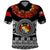 Custom Tonga Emancipation Day Polo Shirt Independence Day Fancy Kahoa Heilala Flower Black LT8 Black - Polynesian Pride