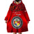 (Custom Personalised) Tonga Emancipation Day Wearable Blanket Hoodie Independence Day - Unique Kahoa Heilala Flower - Red LT8 - Polynesian Pride