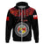 Custom Tonga Hoodie Emancipation Day Unique Kahoa Heilala Flower Black LT8 - Polynesian Pride