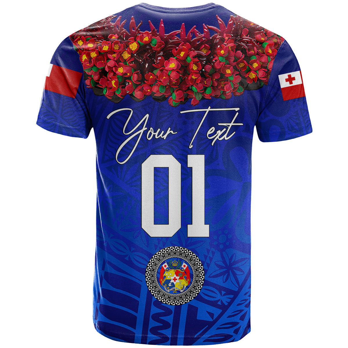 Custom Tonga Emancipation Day T Shirt Independence Day Kupesi Kahoa Heilala Flower Blue LT8 - Polynesian Pride
