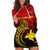 (Custom Personalised) Papua New Guinea Barramundis Cricket Hoodie Dress Birds Of Paradise Paradisaea Raggiana Original - Red LT8 - Polynesian Pride