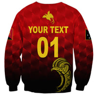 (Custom Personalised) Papua New Guinea Barramundis Cricket Sweatshirt Birds Of Paradise Paradisaea Raggiana Original - Red LT8 - Polynesian Pride
