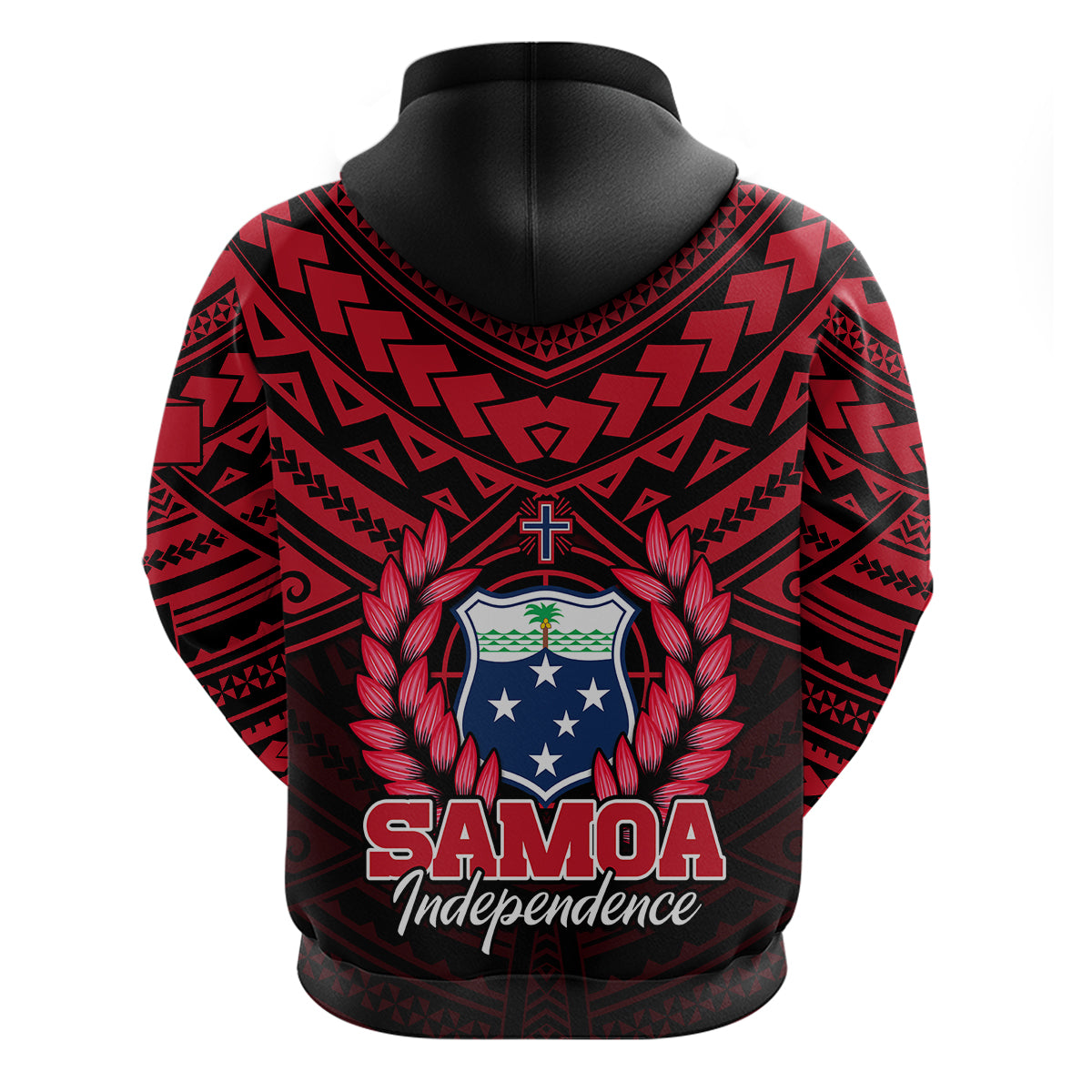 Samoa Independence Day Hoodie Ulafa Polynesian Unique Red No1 LT9 - Polynesian Pride
