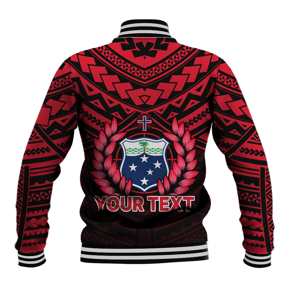 (Custom Personalised) Samoa Independence Day Baseball Jacket Ulafa Polynesian Unique Red No1 LT9 - Polynesian Pride
